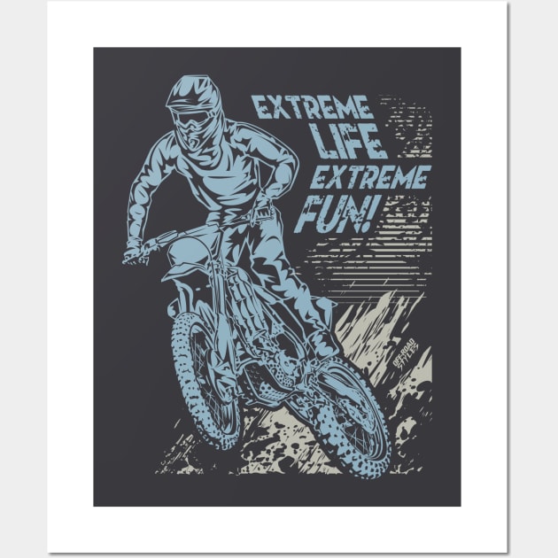 MOTOCROSS EXTREME FUN Wall Art by OffRoadStyles